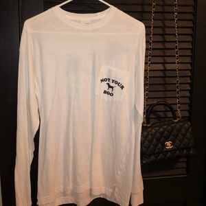 white vspink sweatshirt